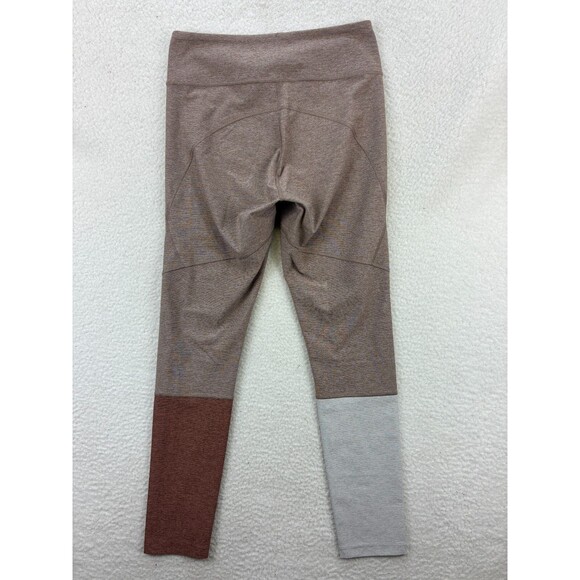 Outdoor Voices Colorblock 7/8‎ Leggings Women’s Medium Brown Gray Red Stretch - Picture 9 of 9